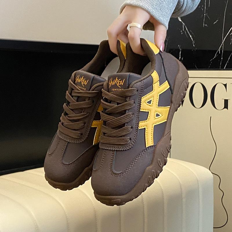 Agande Plateau-Trainingsschuhe Neue Herbst-Retro-Freizeit-Sportschuhe Weichsohlige Dad-Schuhe