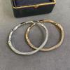 18K Gold Twisted Floral Bracelet for Women: Finely Carved, Diamond-Free, Spiral Design