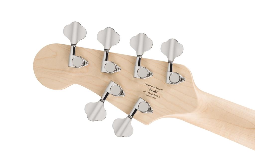 Squier by Series Jazz Bass VI Laurel Fingerboard Black Pickguard Black Metallic Squier Fender/Affinity [6-string Bass]
