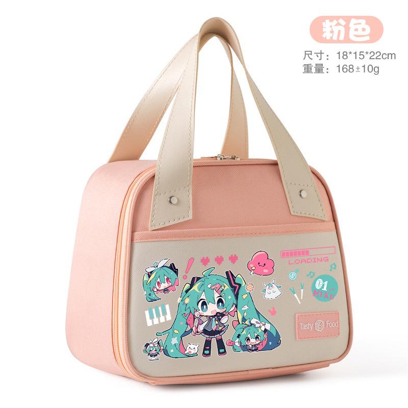 Hatsune Miku Süße Cartoon Isolierte Lunchtasche Große Kapazität Handtasche Thermisch Süße Cartoon Tragbare Tasche Schülerschenke