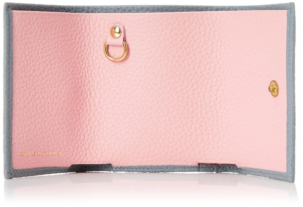 Hanatra Premium Leder Tri-Fold Mini-Geldbörse für Damen, Stilvoll und Niedlich, Faltbare Geldbörse aus Echtem Rindsleder mit Kartenfach, SA03, Icy