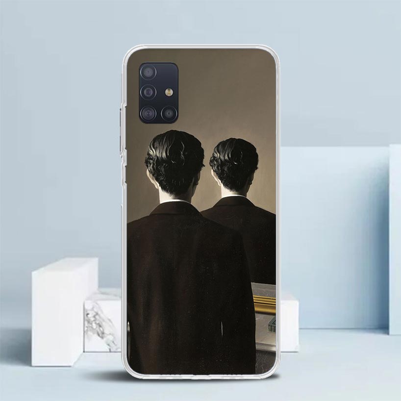 Rene Magritte Art Soft Cover for Samsung Galaxy A12 A22 A32 A52 A72 A02S Phone Case Note 20 Ultra 10 S10 Plus A51 A71 A50S A20S