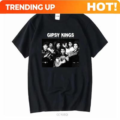 Custom Shirt NEW Gipsy Kings Band T Shirt Black Short Sleeve All Sizes S To 5Xl 1F995 Long Or Sleeves Vintage Washed Slightly