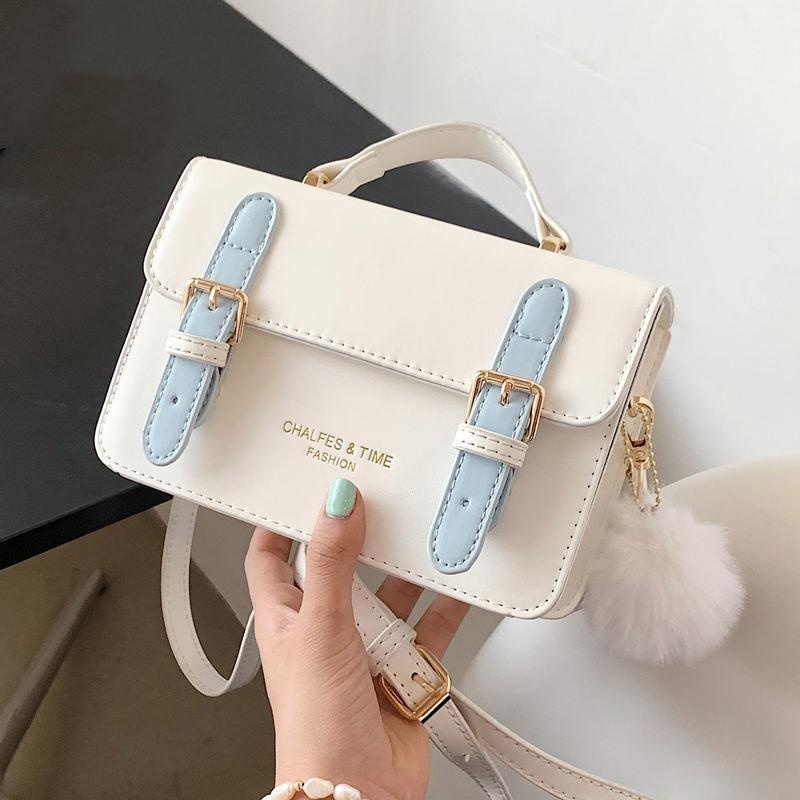 Today's popular bags for women's autumn and winter new high-end niche design messenger bag portable small square bag