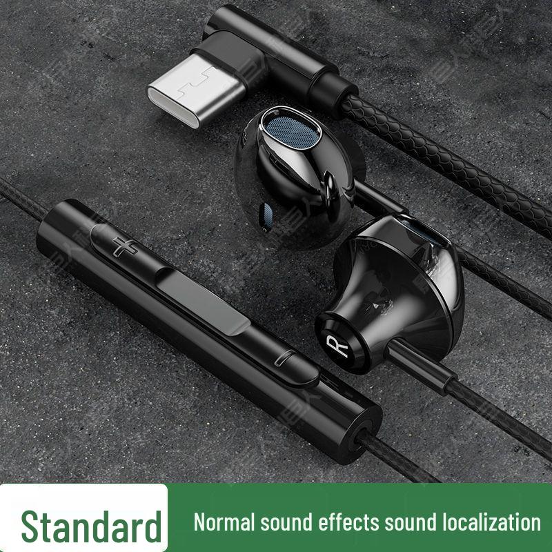 P8 Wired Metal Gaming Headset, Compatible with Apple, OPPO, Huawei Type-C Devices and Universal Computers