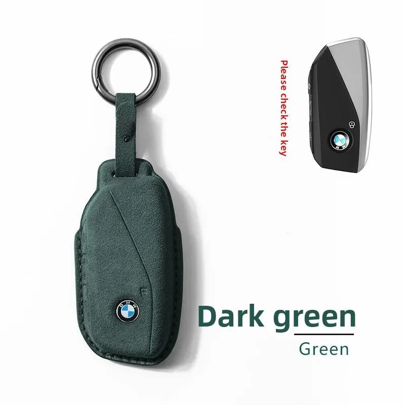 BAAWW1 BMW Car Key Cover Liquid Crystal Screen Protector Blade Buckle Case for 7 Series 740 730 535 X5 6 7 Luxury Automobile Key Holder