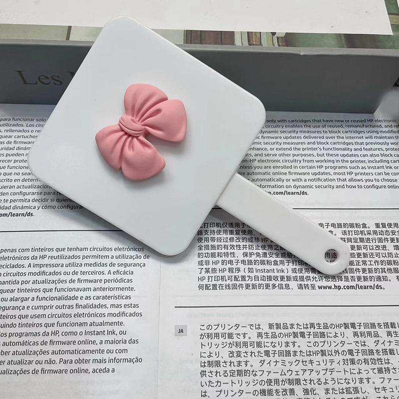 

Симпатичная расческа-бабочка с зеркалом, квадратное ручное зеркало, массажный инструмент для волос, дорожная щетка для волос, массажный инструмент для укладки