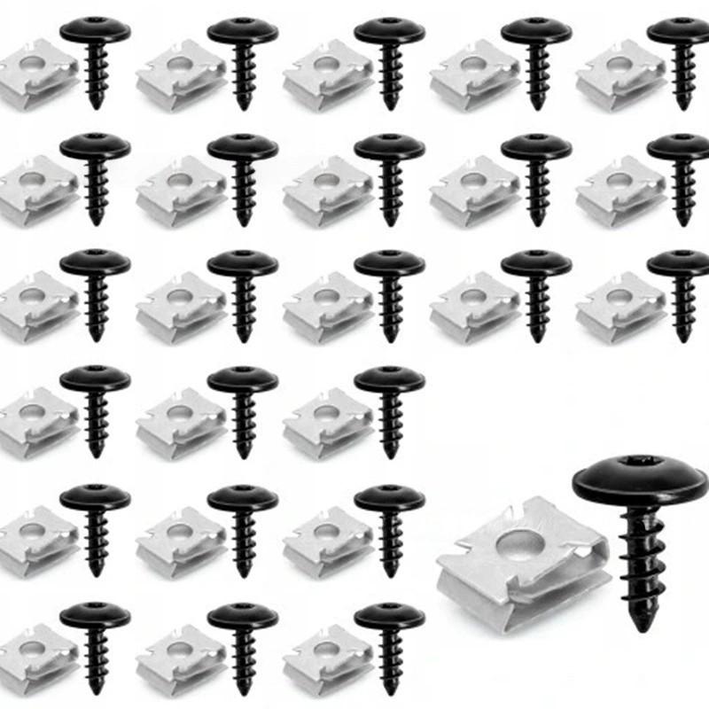 Volkswagen Fender Underbody Splash Guard Bolt & U-Nut Kit
