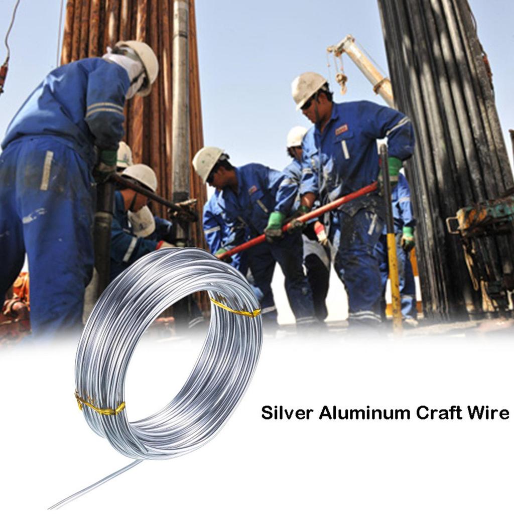 Silver 1mm15mm2mm Aluminum Wire Versatile Metal Craft Wire For Jewelry Making Beading Floral Making Dolls Skeleton Wire
