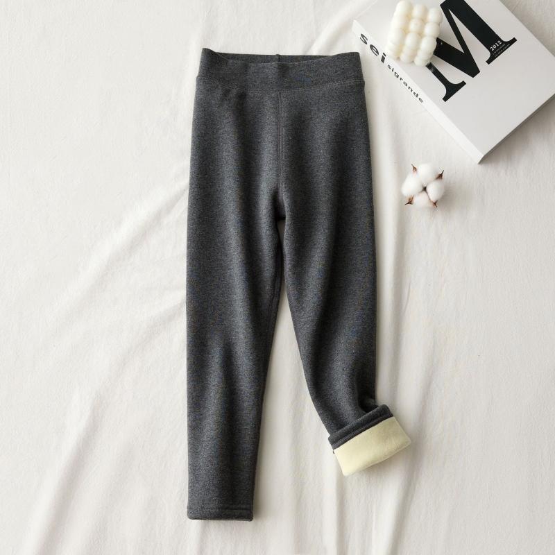 Zesílené a teplé dívčí zimní fleecové dlouhé kalhoty Dětské pohodlné měkké legíny Dětská móda Svrchní oblečení Spodní díly Oblečení