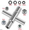 Multifunctional Adjustable Spanner 4 In 1 Universal Faucet Wrench Square Key Plumber Bathroom Wrench Home Repair Hand Tools