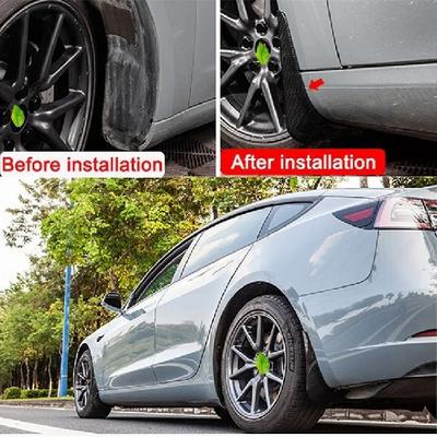 4Pcs Auto Schlamm Flaps Für Tesla Modell Y 2023 Zubehör Kotflügel Splash Guards Kotflügel Vorne Hinten Rad Kotflügel Carbon faser