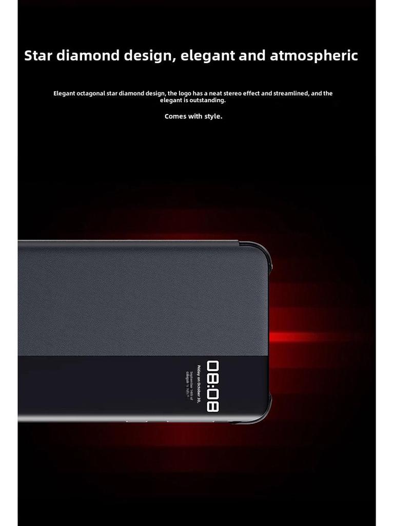 Smart Sleep Window Flip Case for Mate60RS: Full Coverage Anti-Fall Protection