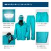 Winter Cherry Men's Defend Rainsuit, Waterproof Rainwear Set with Fully Mesh Lining, Navy, Size LL