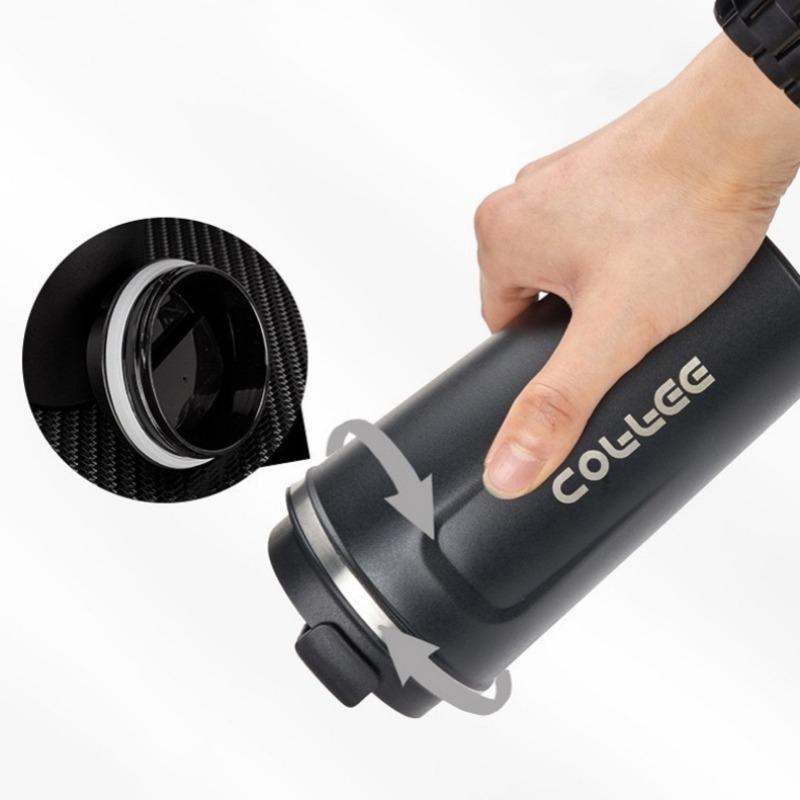 Vacuum Insulated Coffee Insulated - Double-Wall Stainless Steel Leakproof Insulated Flask, 304 Grade Reusable Travel Mug