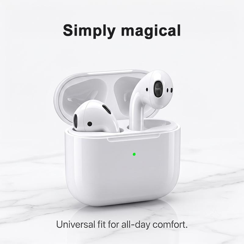 Zweite Generation Air 2 Bluetooth 5.3 TWS Ohrhörer Half-In-Ear Kabelloses Headset Reichhaltiger Sound Freihändiges Telefonieren 24 Stunden Wiedergabezeit