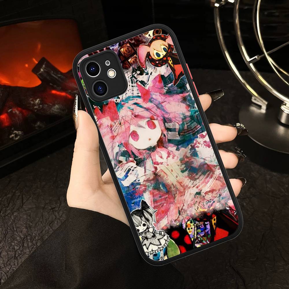 Coques de téléphone pour iPhone 16 15 14 Plus 13 12 11 Pro Max, Housse de téléphone Bumper Mate Oft, Fille Anime Puella Magi Madoka Magica