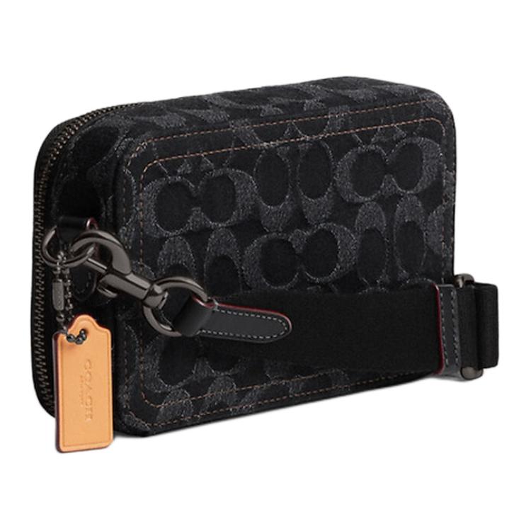 Coach Charter 19 Classic Monogram Detachable Shoulder Strap Signature Denim And Exquisite Calfskin Crossbody Bag Small Women Crossbody Bag CS478-DRJ