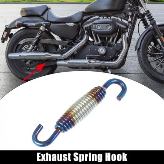 Motorcycle Universal Exhaust Pipe Spring Hook 60mm Stainless Steel Multicolor y