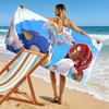 Team Sonic Print Beach Towel, Large Soft Quick Dry Towel for Beach Camping Swimming