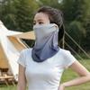Summer Activities Face Guard Ice Silk Sunscreen Cover for Face Neck And Clavicle