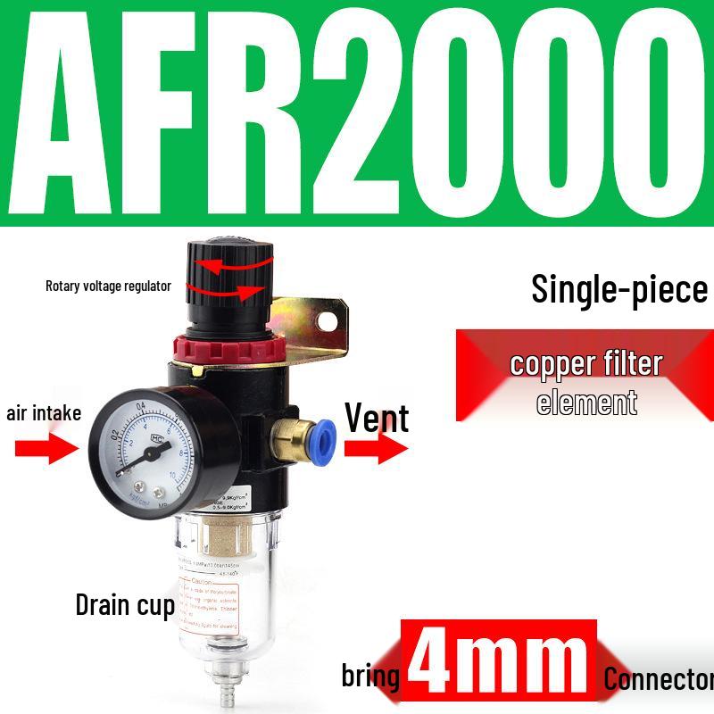Drei-Einheiten-Luftkompressor: AR Druckregler, AFC2000 Öl-Wasser-Abscheider, AFR Filter
