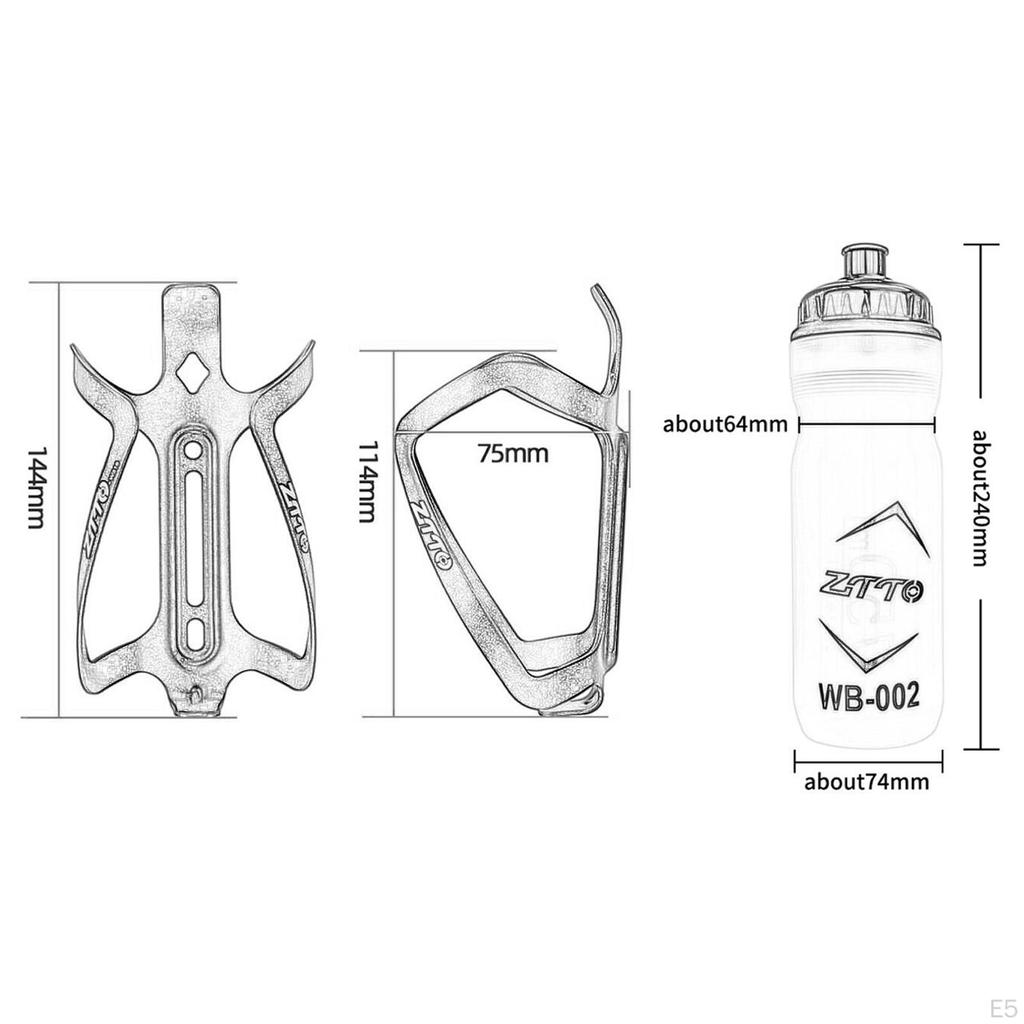 750ml Wasserflaschenhalter Fahrradzubehör Stilvoll Flexibel Universal Aluminiumlegierung Käfig