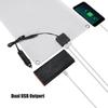EVTSCAN Portable 50W Solar Panel Solar Charging with Dual Outlet USB Foldable Flexible Monocrystalline Silicon Outdoor Solar Panel Charger - Ports,