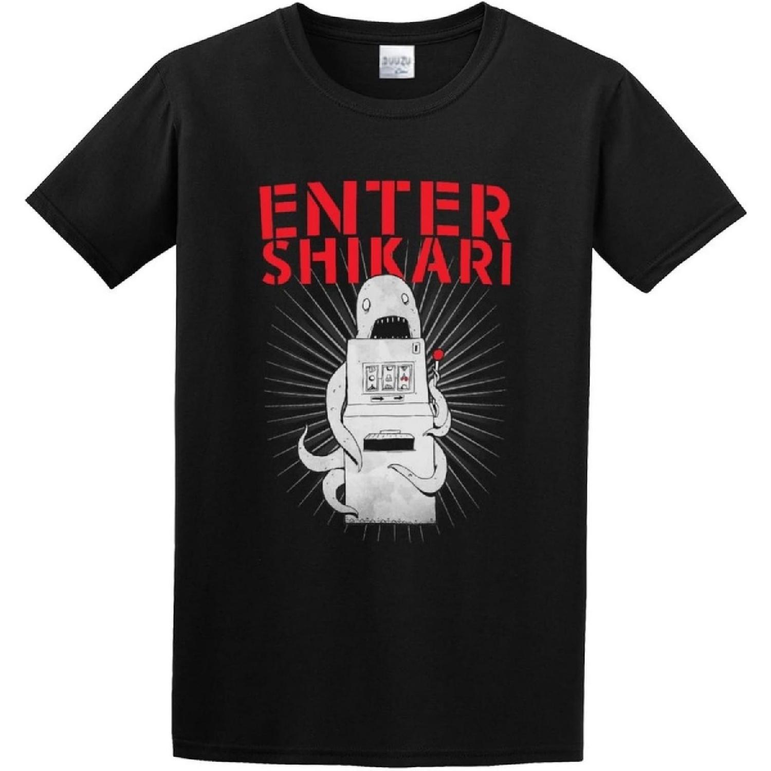 UUS HOMME Men s Fashion T Shirts Enter Shikari Synaw Cool and Breathable Black S