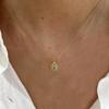 Mini Wassertropfen Voller Diamant Böser Blick Halskette & Ohrringe Set für Damen - Edelstahl Schmuck