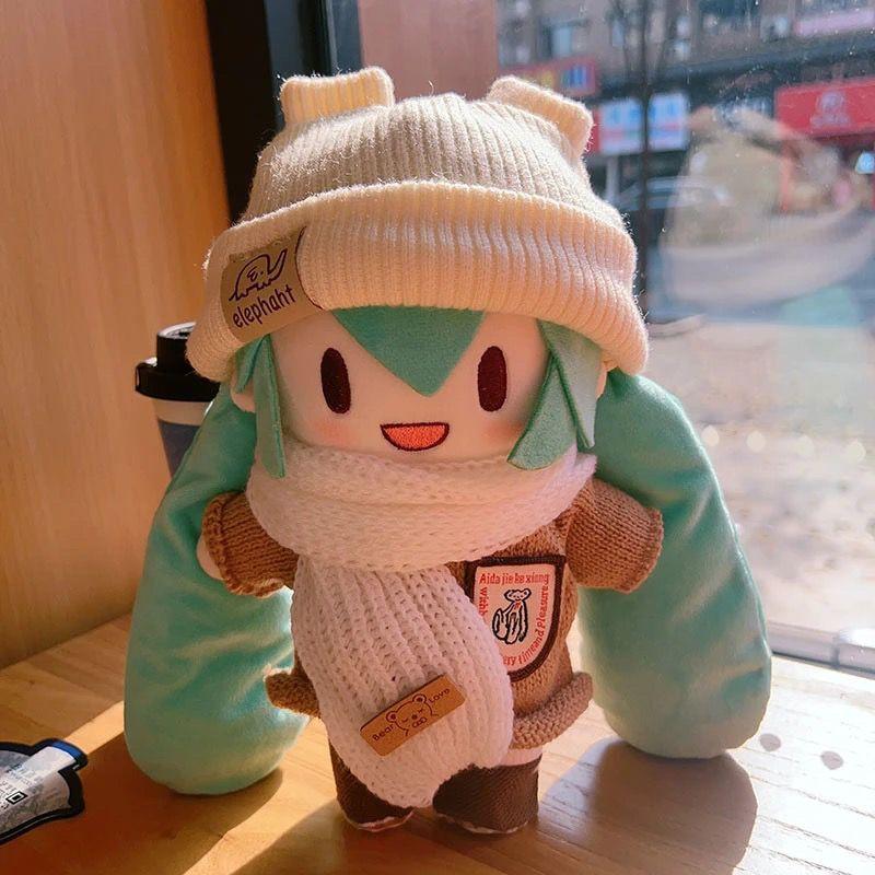 

Kawaii Hatsune Miku Snow Princess Anime Cartoon Plush Doll Dress-Up Fufu Cute Christmas Gift Cuddly Stuffed Fluffy Huggable Comfort Adorable Soft 20cm