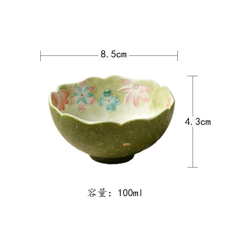 

100ml Hand Painted Flower Teacup Boutique Tea Bowl Sample Tea Cup Tea-tasting Smelling Cup Jianzhan Master Cups Drinkware As Your Choose