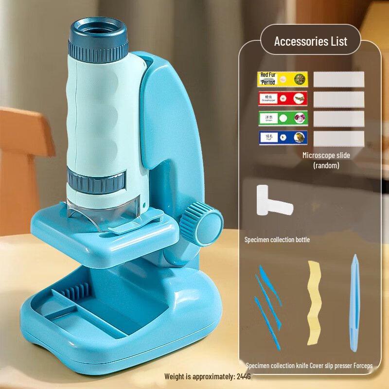 

miflame Kids Handheld Portable Microscope with Storage Stand