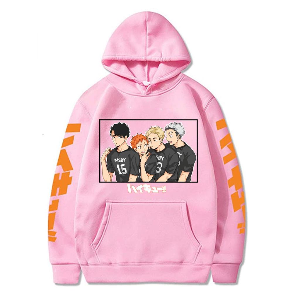 Shoyo Hinata Xudi Anime Grafikasi Harajuku Erkaklar Ayollar Moda Brend Dizayni Pullover Erkaklar Kuz Qish Xudilari