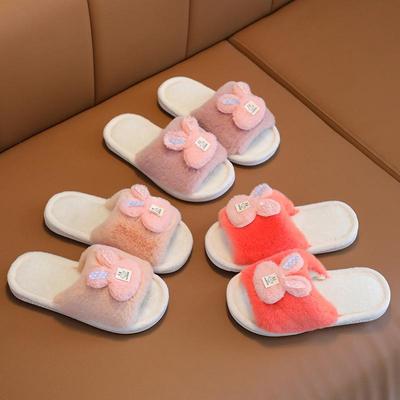 Winter Soft-Soled Cotton Slippers for Toddlers and Girls – Warm Plush Comfort