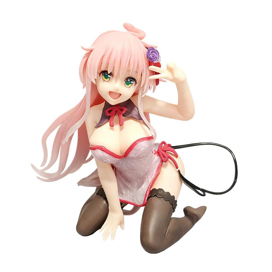 

In Stock Desktop Cute Lala Satalin Deviluke Cheongsam Ornaments Dolls Anime Action Figure Toy Gift Model Christmas Gifts