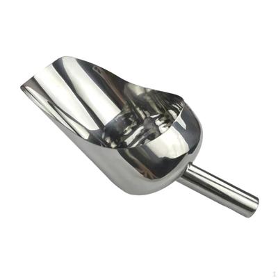Pá de gelo de metal, aço inoxidável, resistente, multifuncional, utilitário para alimentos, para freezer