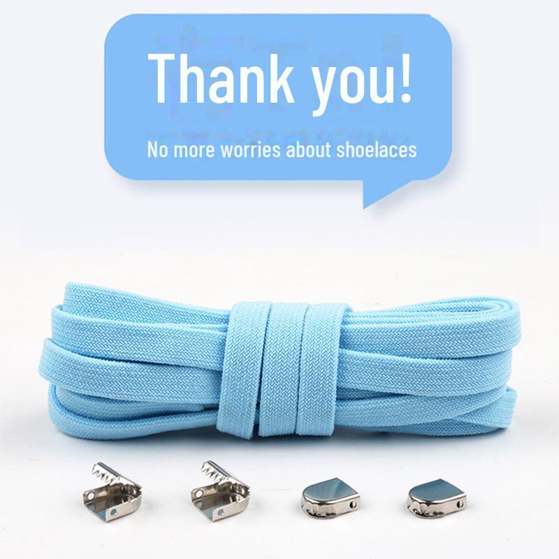 Czarno-białe elastyczne sznurowadła bez wiązania dla dorosłych i dzieci – idealne do butów sportowych