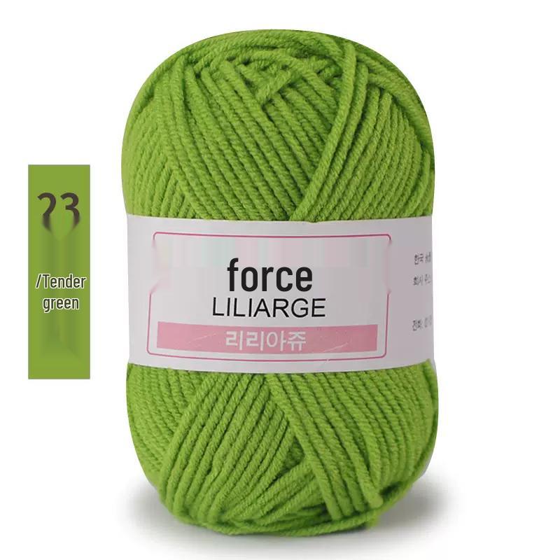 4-Ply Milk Cotton Yarn: Medium-Thick Baby Yarn for Hand-Knitted Scarves, Crochet Shoes, Dolls, and DIY Projects.