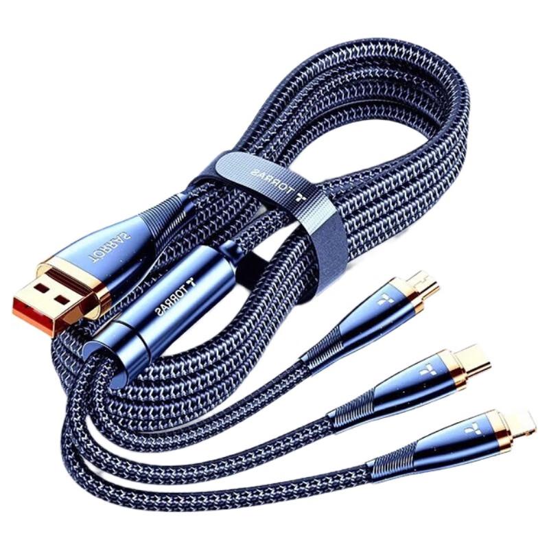 TORRAS Flexi-Core 3-in-1 Data Cable