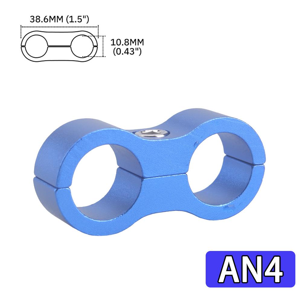 

1PC Universal AN4 AN6 AN8 AN10 AN12 Aluminum Oil Fuel Water Hose Tube Separator Divider Clamp Aluminum Line Separator AN4 BLUE