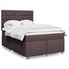 VidaXL Slatted Bed Base with Mattress Dark Brown 160x200 Cm 3290542