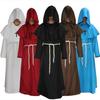 Fantasia Cosplay de Monge Medieval e Mago para Halloween