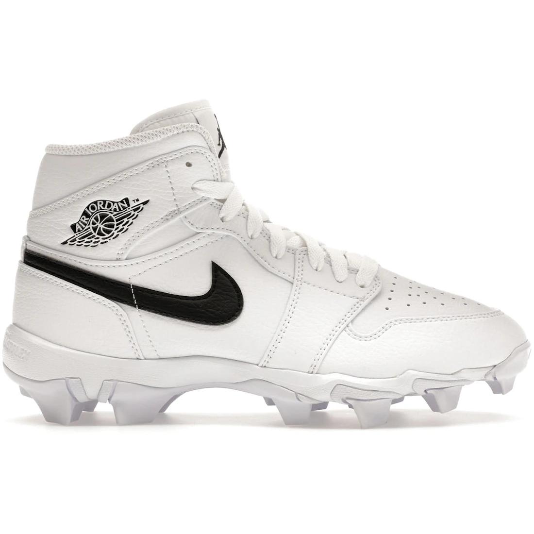 

Кроссовки Jordan 1 Mid Cleat Белые Черные (GS)(HF6883-100) 37.5