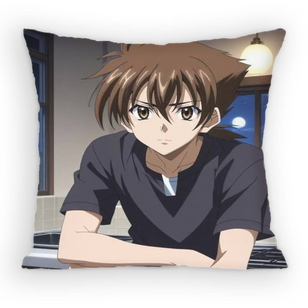 

High School DxD Issei Hyoudou Pillow Case Sofa Living Room for Bedroom car Headboard Backrest Cushion Square Cushion Nap Time 30x30 cm