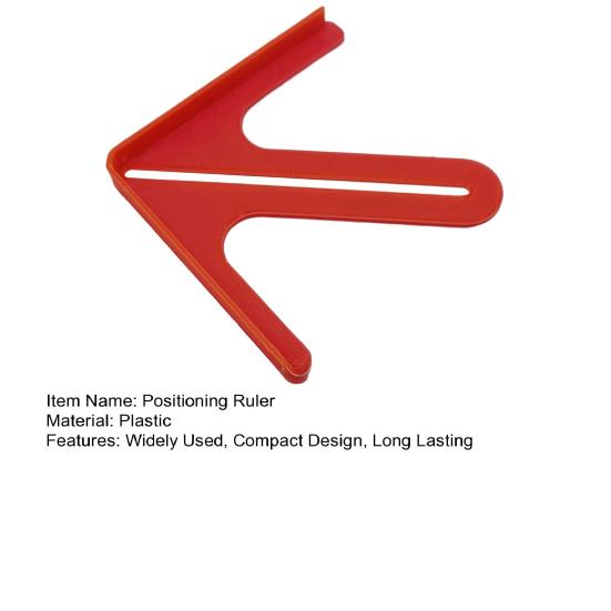 Positioning Ruler Portable Scribing Triangle Tool Compact Design Lightweight Precise Centering Marking Guide Measurement Tool