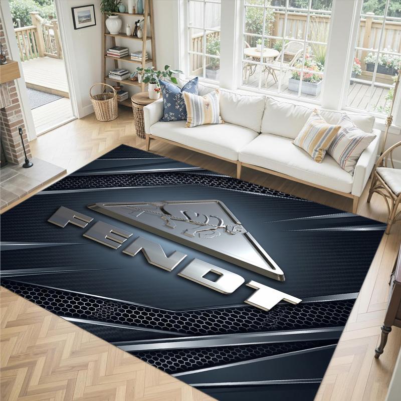Tappeto in Velluto di Cristallo Design Fendt Accogliente Non?Tappeto Stampato Antiscivolo per Camera da Letto Soggiorno Ingresso