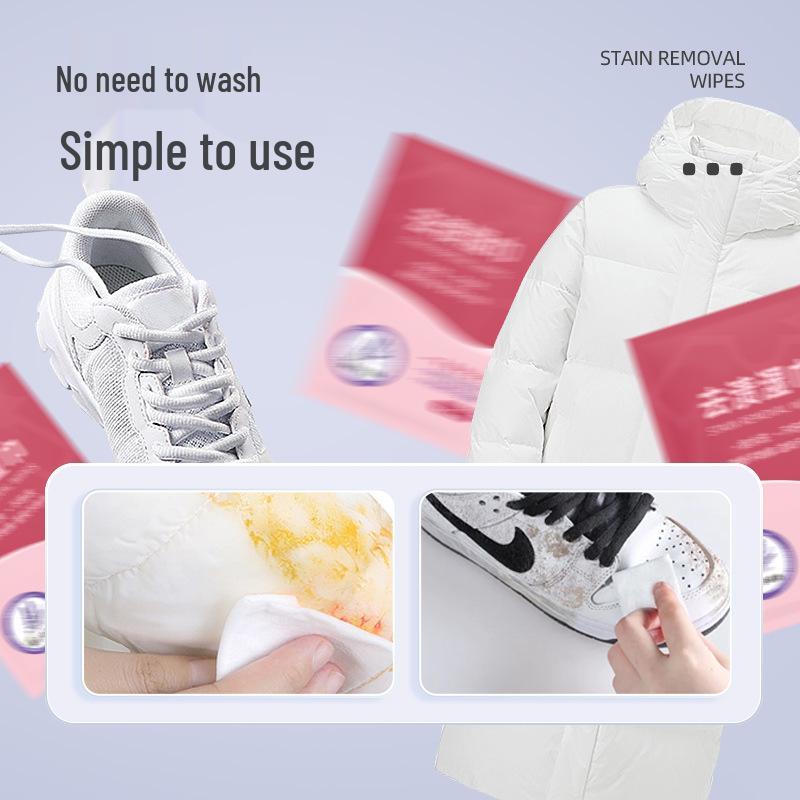 Melly Portable Stain Remover Wipes - Disposable Emergency No-Wash Cleaning for Down Jackets