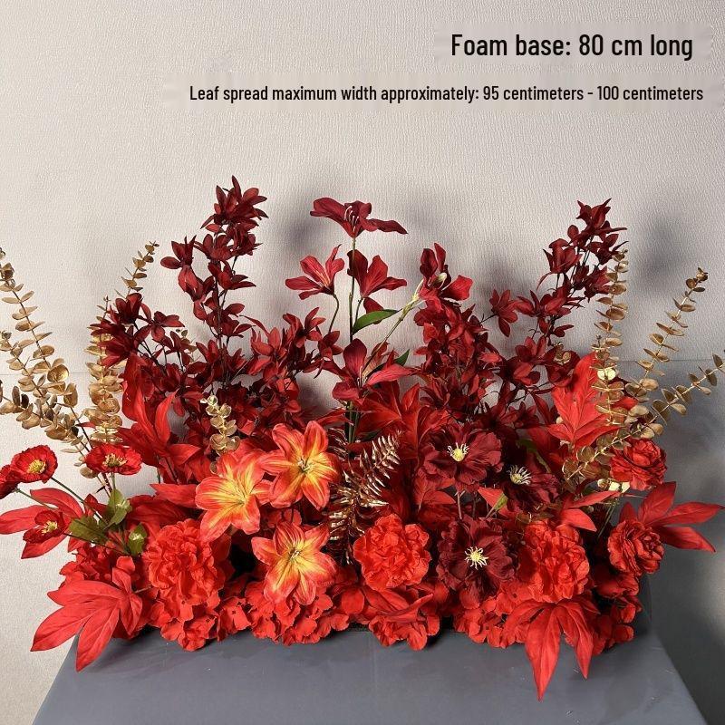 Silk Eucalyptus Wedding Table Runner: Floral Arrangement & Engagement Decor