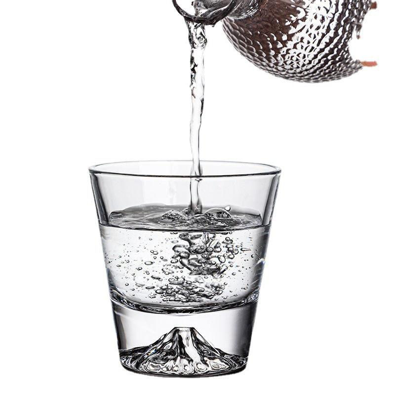 10oz 310ml Mountain View Cups Household Whiskey Glass Foreign Spirit Glasses Tea Cup Japanese Cup Household Glass Cup Drinkware